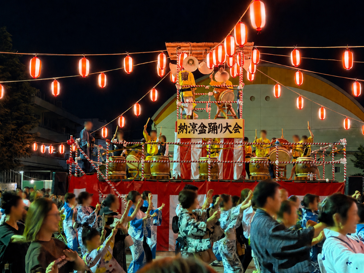 【浦安市】納涼盆踊りが8月15日に開催　多くの来場者で盛況